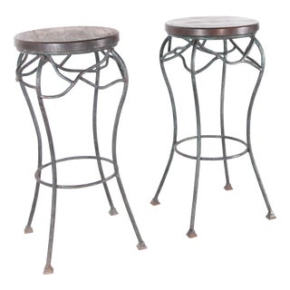 Wrought Iron Side Tables, 1960s, Set of 2 For Sale