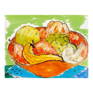 Alexandra Merker Fruit and Artichoke Still Life