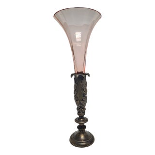 Austro-Hungarian Art Nouveau Flute Vase, 1890s For Sale