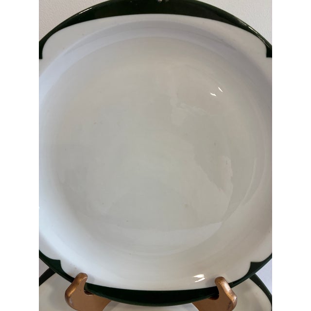 Vintage McNicol China Green Rim Restaurant Ware Plates, Set of 3 For Sale - Image 9 of 13