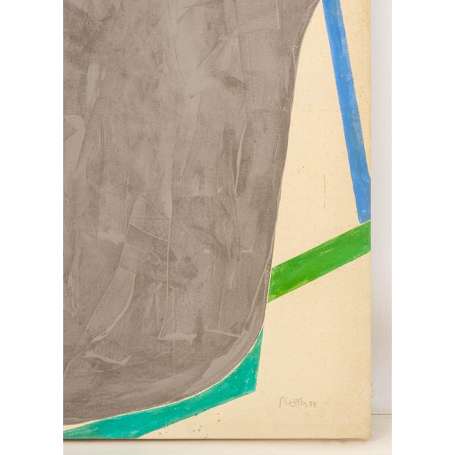 Contemporary Jack Roth "Cornering 17" Acrylic on Canvas, 1979 For Sale - Image 3 of 8