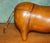 Omersa Brown Leather Rhinoceros Ottoman in the style of Liberty London For Sale - Image 6 of 13