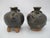 Khmer Cambodian Elephant Stoneware Lime Betel Nut Pot Pair For Sale - Image 4 of 17