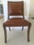 Antique English walnut finish side chair. Beautiful to use for a desk or any place that needs an extra seat.