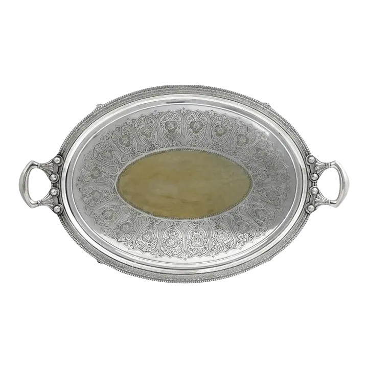 Late 19th Century Tiffany and Co. Silver Soldered Tray Plateau by