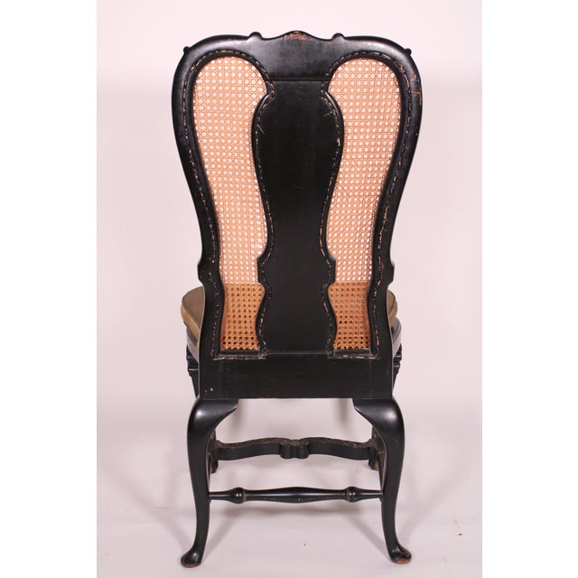 1950s George II Style Chinoiserie Decorated Side Chair For Sale - Image 5 of 11