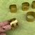 Metal 1970s Collection of Square Brass Napkin Rings- Set of 7 For Sale - Image 7 of 7