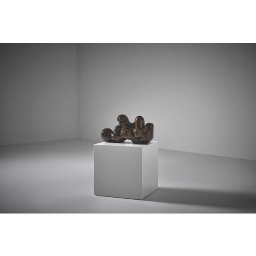 Abstract Bronze Sculpture by Siegfried Jonas, 1961 For Sale - Image 6 of 14
