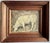 Paint American Folk Art Oil Painting of a White Cow or Bull Signed Graves and Dated 1931 For Sale - Image 7 of 8