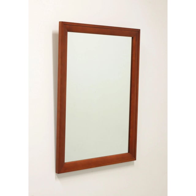 Brown Willett Mid Century Solid Cherry Rectangular Dresser / Wall Mirror For Sale - Image 8 of 8