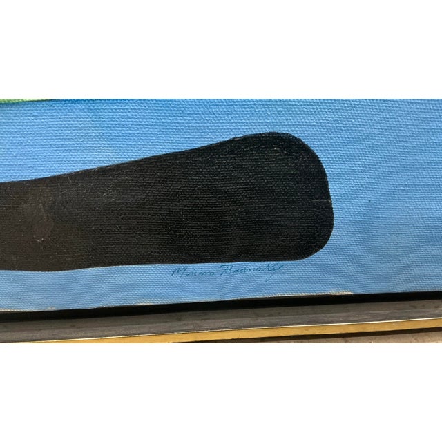 Vintage Abstract Oil on Painting, Signet. For Sale - Image 10 of 12