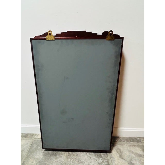 Vintage Chinese Solid Rosewood Oriental Wall Curio For Sale - Image 9 of 16