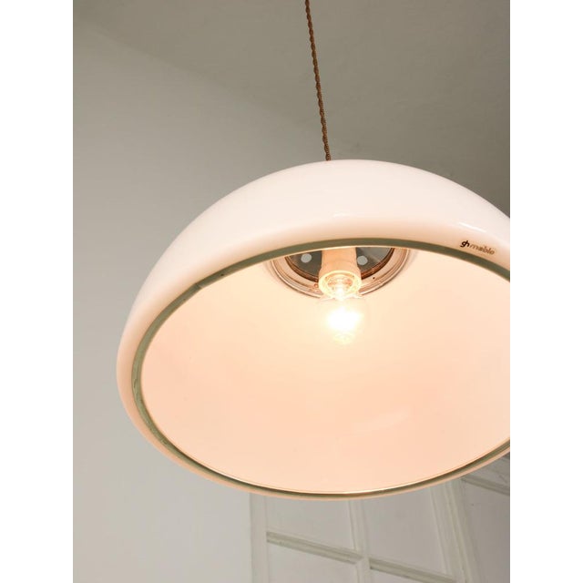 Guzzini Space Age White Pendant by Luigi Massoni for Guzzini, 1960s For Sale - Image 4 of 12