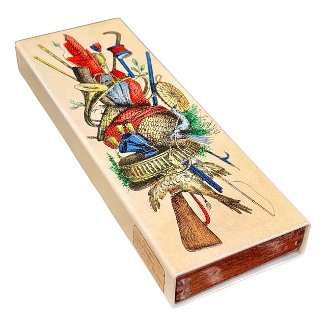 Fornasetti "Trofeo Selvaggina" Enameled Box, ca. 1950's For Sale