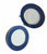 Vintage Fitz and Floyd Porcelain Renaissance Blue Platters - Set of 6 For Sale In Miami - Image 6 of 10