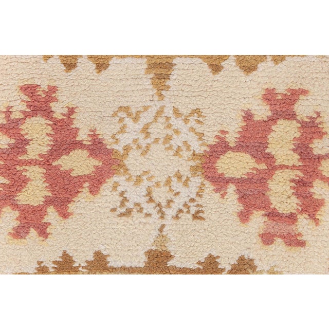 Vintage Spanish Rug Doris Leslie Blau Size: 11'3" × 11'7" (342 × 353 cm) Age: Vintage Color: Beige, Blue, Cream, Green,...