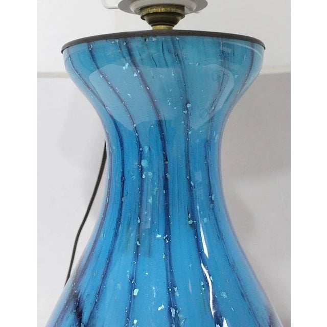 White & Blass Glass Table Lamp, 1950s For Sale - Image 10 of 18