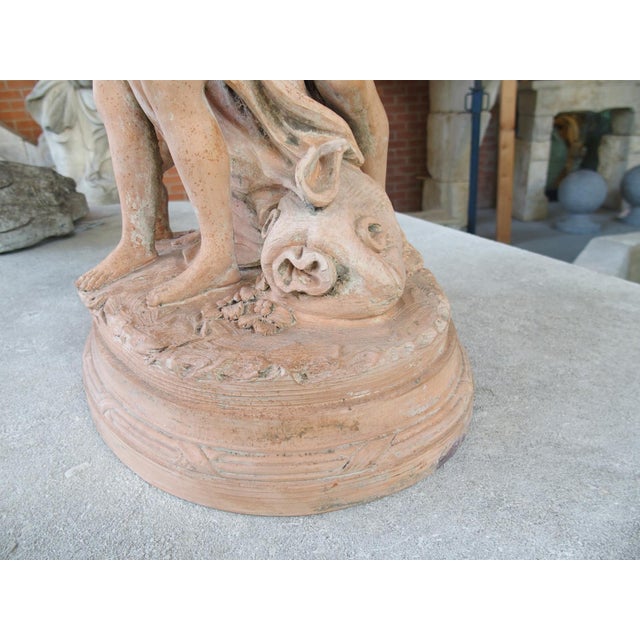 Ceramic Le Triomphe De Bacchus, 19th Century French Terra Cotta Sculpture After Clodion For Sale - Image 7 of 18