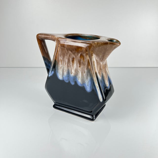 Beige Flame-Glazed Ceramic Jug, 1960 For Sale - Image 8 of 11