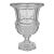 Biedermeier-Style Urn Etched Crystal Centerpiece Vase Wedding or Anniversary Gift For Sale