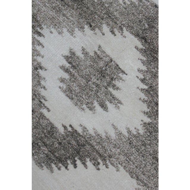Native American Hand Knotted Borderless Navajo Design Rug - 10' X 14' For Sale - Image 3 of 3
