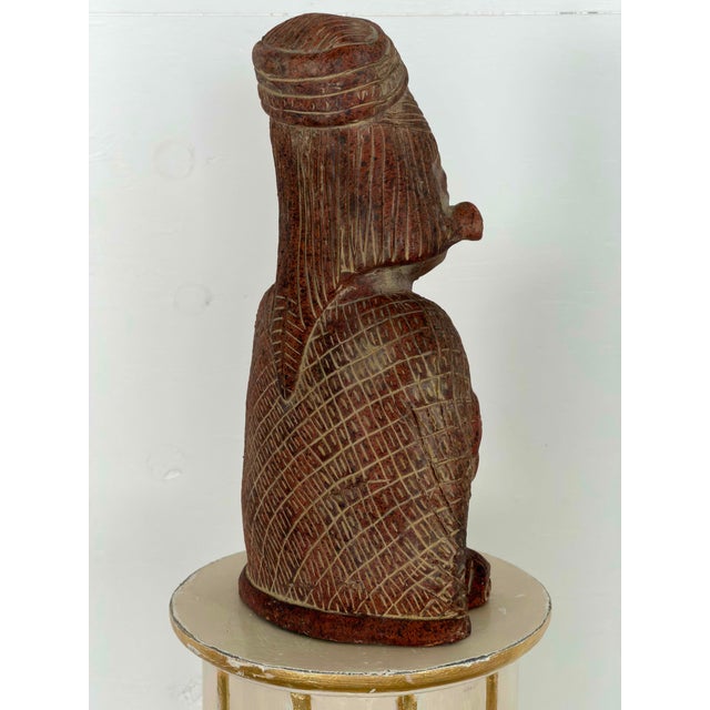 Mid-20th Century Mexican Folk Art Terracotta Figure, 1950s For Sale - Image 3 of 6