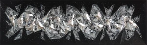 On the Rocks – Ryan Shane Owen’s Luxurious Mixed Media Abstract Artwork With Crystals, Texture, and Reflective Metallic Drama