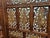 Late 20th Century Hand Carved Screen With Camel Bone & Brass Details For Sale - Image 4 of 4