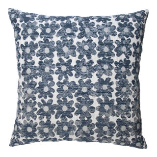 Kevin O'Brien Daisy Navy 30" Performance Pillow For Sale