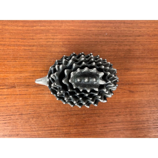 Mid-Century Modern Mid-Century Metal Hedgehog Stacking Ashtray from the Ussr, 1960s, Set of 6 For Sale - Image 3 of 18