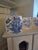 Four Vintage English Blue and White Storage Canisters For Sale - Image 4 of 17