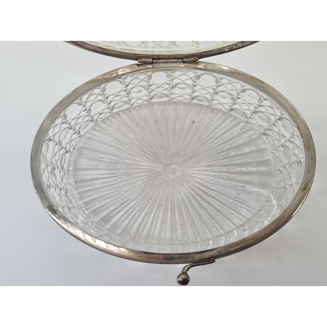 Pressed Crystal Glass Box, USA, 1900s For Sale - Image 12 of 14