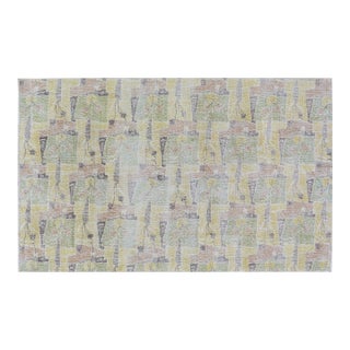 Vintage Turkish Anatolian Hand Knotted Wool Rug, 4'1"x6'7" For Sale