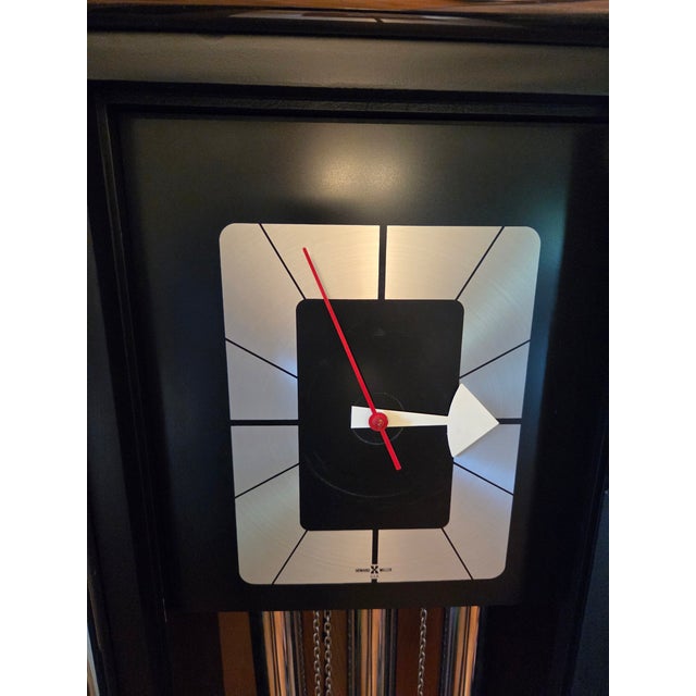 Vintage George Nelson for Howard Miller Grandfather Clock Mid Century Chrome For Sale - Image 16 of 17