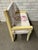 Vintage Child’s Bench Upholstered in 40’s Vintage Fabric For Sale - Image 4 of 5