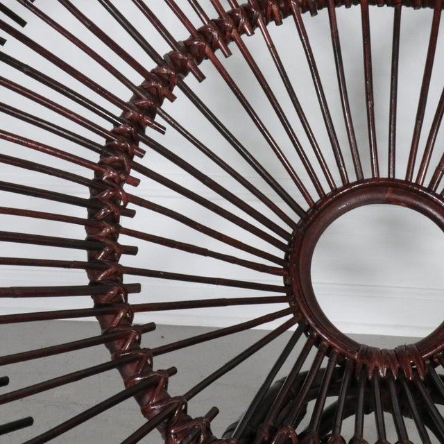 Rattan Hoop Chair Janine Abraham & Dirk Jan Rol Attr. - 1960's For Sale In Tampa - Image 6 of 9