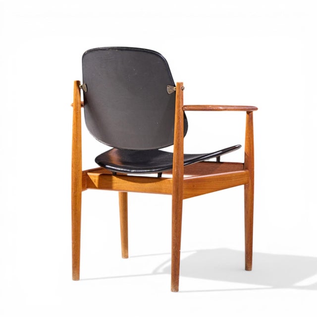 Arne Vodder for France and Son Fd-184 Mid Century Danish Teak Dining Chairs - Pair For Sale - Image 10 of 13