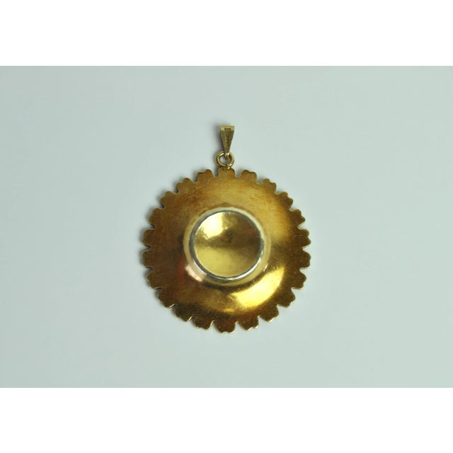 Vintage Danish Pendant in Gilded Sterling Silver by Bernhard Hertz, 1940s For Sale - Image 6 of 11