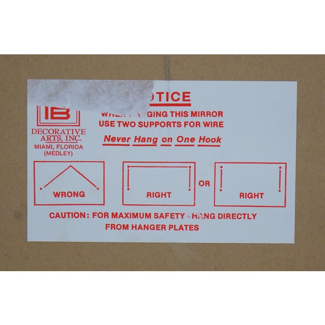 Friedman Brothers Ornate Gold Frame Oval Wall Mirror For Sale - Image 10 of 10