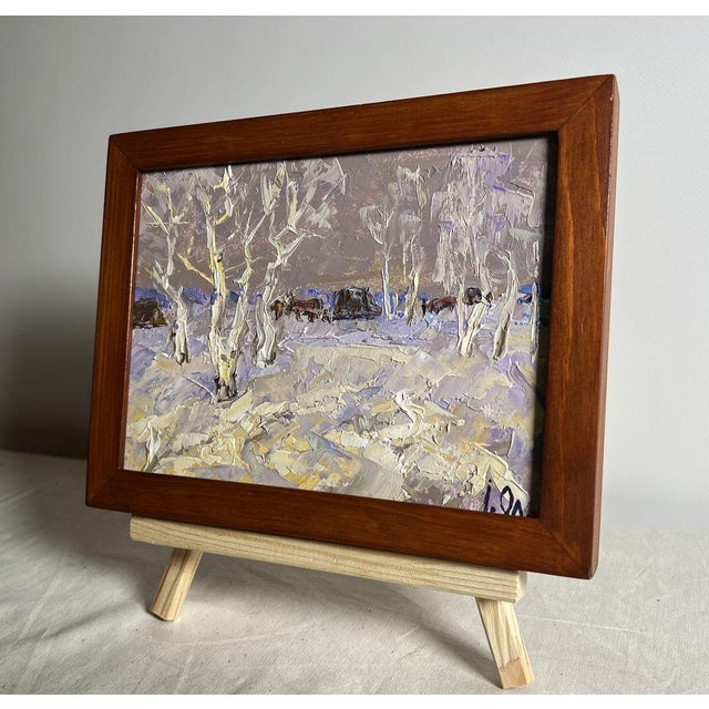 Impressionist Oil Painting the End of Winter Is Coming Soon Oleksiy Ivanyuk For Sale - Image 3 of 10