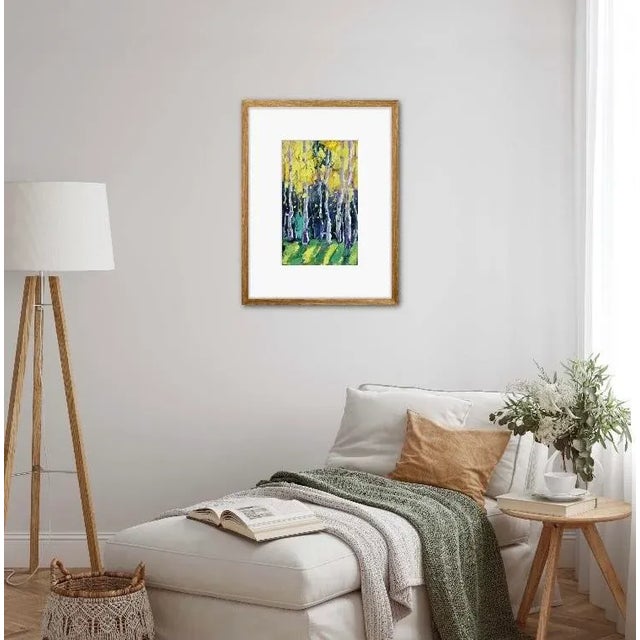 Aspen Glow, Expressionist Oil Painting For Sale In Reno/Lake Tahoe - Image 6 of 12