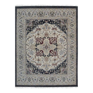 10x14 New Traditional Beige Persian Heriz Design Contemporary Wool Carpet Rug For Sale