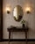 Glass Mid-Century Oval Diamond-Beveled Mirror from Fontana Arte, Italy, 1950s For Sale - Image 7 of 9