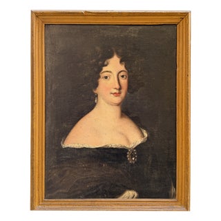 Unknown, Portrait of a Noblewoman, 1800s, Oil on Canvas For Sale