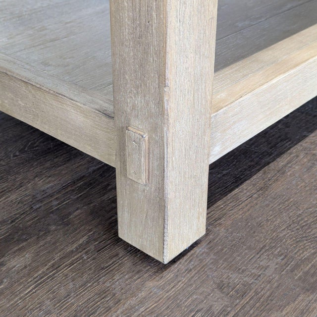 Tan Pottery Barn Benchwright Rectangular Coffee Table For Sale - Image 8 of 8