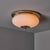 1970s Nickel and Opaline Glass Wall or Ceiling Lamp Attributed to Luigi Caccia Dominioni for Azucena. A beautifully...
