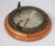 Nautical Vintage Brass and Wood Quartz Porthole Ship’s Clock For Sale - Image 3 of 9