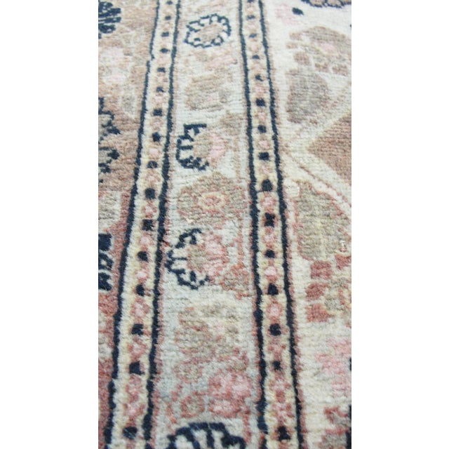 Copper Antique Persian Tabriz Hajji Rug, C-1900, 4'1" X 5'4" For Sale - Image 8 of 10