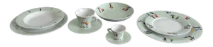 Dishes by Marco Lodola for Francis, 1990s, Set of 9