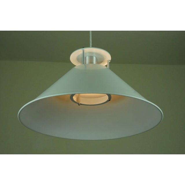 White Danish Pendant Lamp by C.F. Møller Architects for Nordisk Solar Compagni, 1980s For Sale - Image 8 of 12